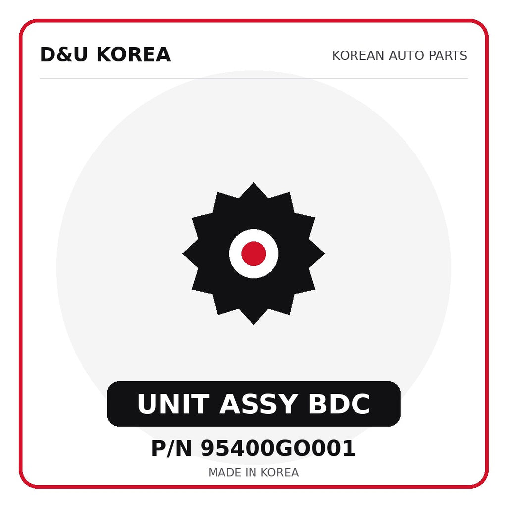 Genuine Mobis UNIT ASSY BDC 95400GO001 - Korean auto parts from D&U Korea