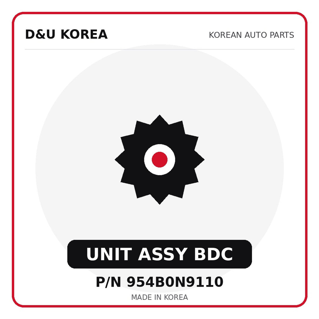 Genuine Mobis UNIT ASSY BDC 954B0N9110 - Korean auto parts from D&U Korea