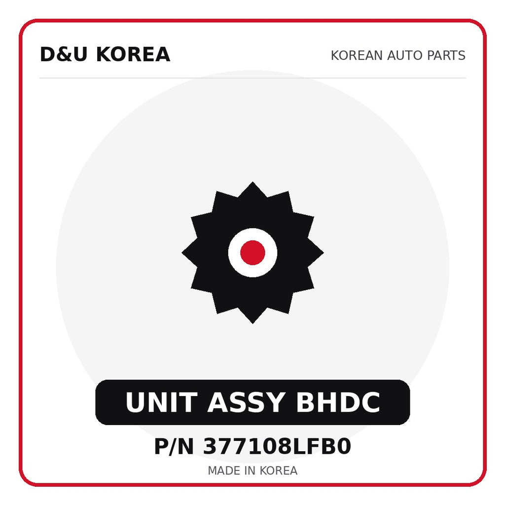 Genuine Mobis UNIT ASSY BHDC 377108LFB0 - Korean auto parts from D&U Korea
