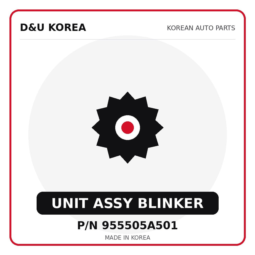 Genuine Mobis UNIT ASSY BLINKER 955505A501 for Korean vehicles | D&U Korea