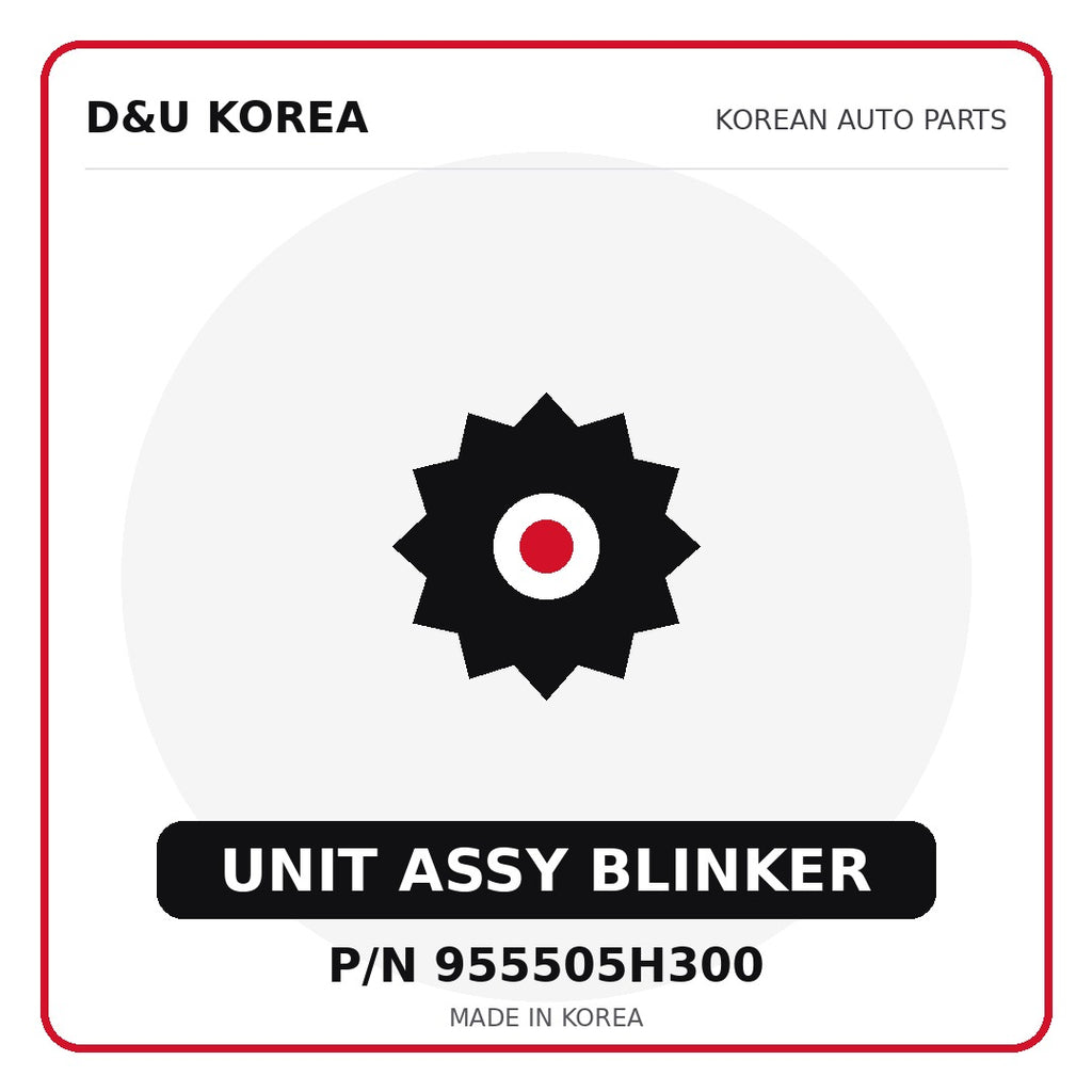 Genuine Mobis UNIT ASSY BLINKER 955505H300 for Korean vehicles | D&U Korea