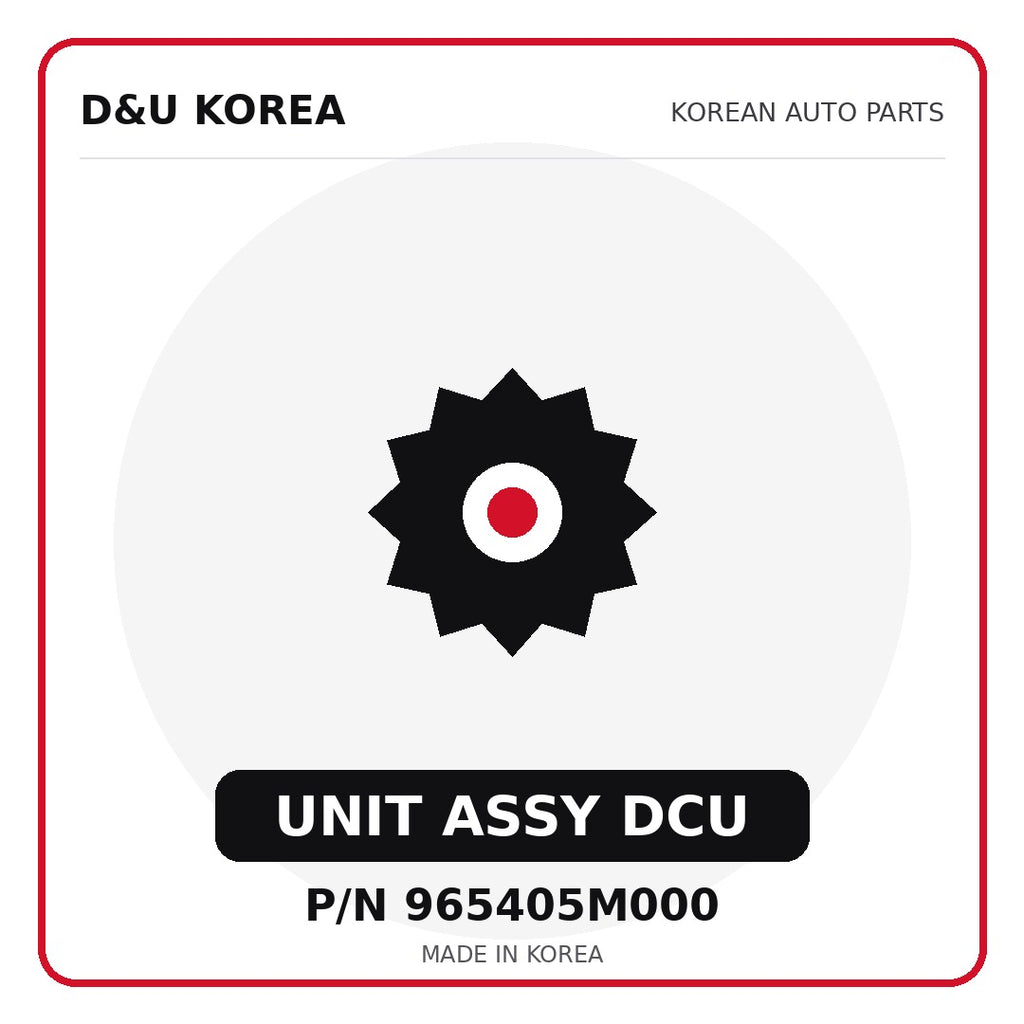 Genuine Mobis UNIT ASSY DCU 965405M000 - Korean auto parts from D&U Korea