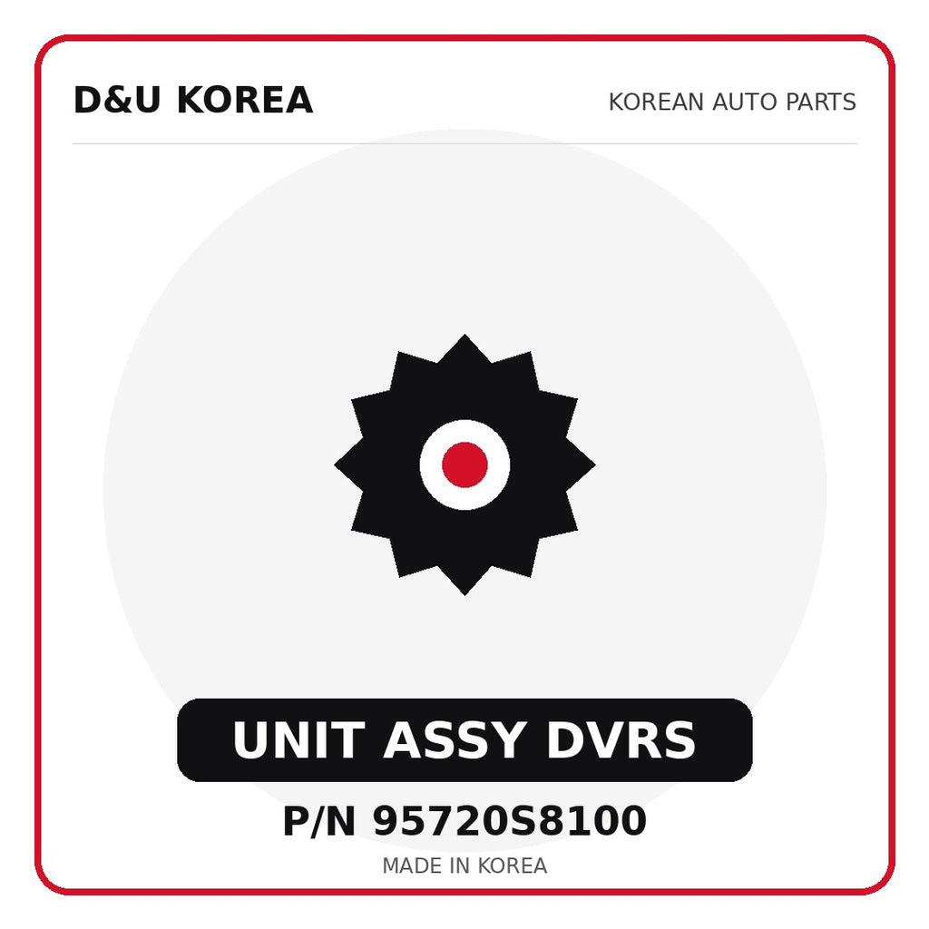 Genuine Mobis UNIT ASSY DVRS 95720S8100 for Korean vehicles | D&U Korea