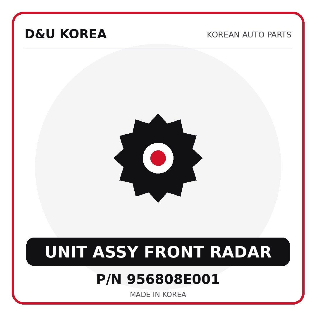 Genuine Mobis UNIT ASSY FRONT RADAR 956808E001 - Korean auto parts from D&U Korea