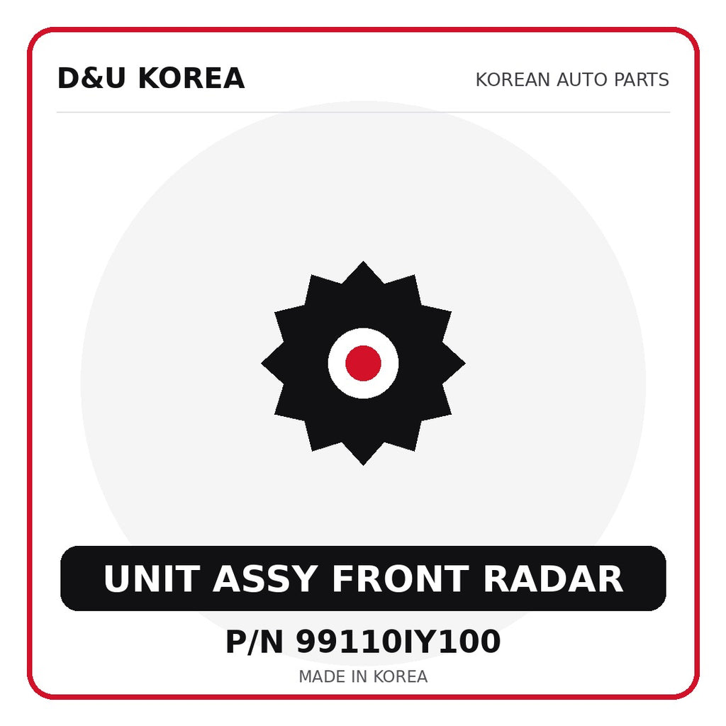 Genuine Mobis UNIT ASSY FRONT RADAR 99110IY100 for Korean vehicles | D&U Korea