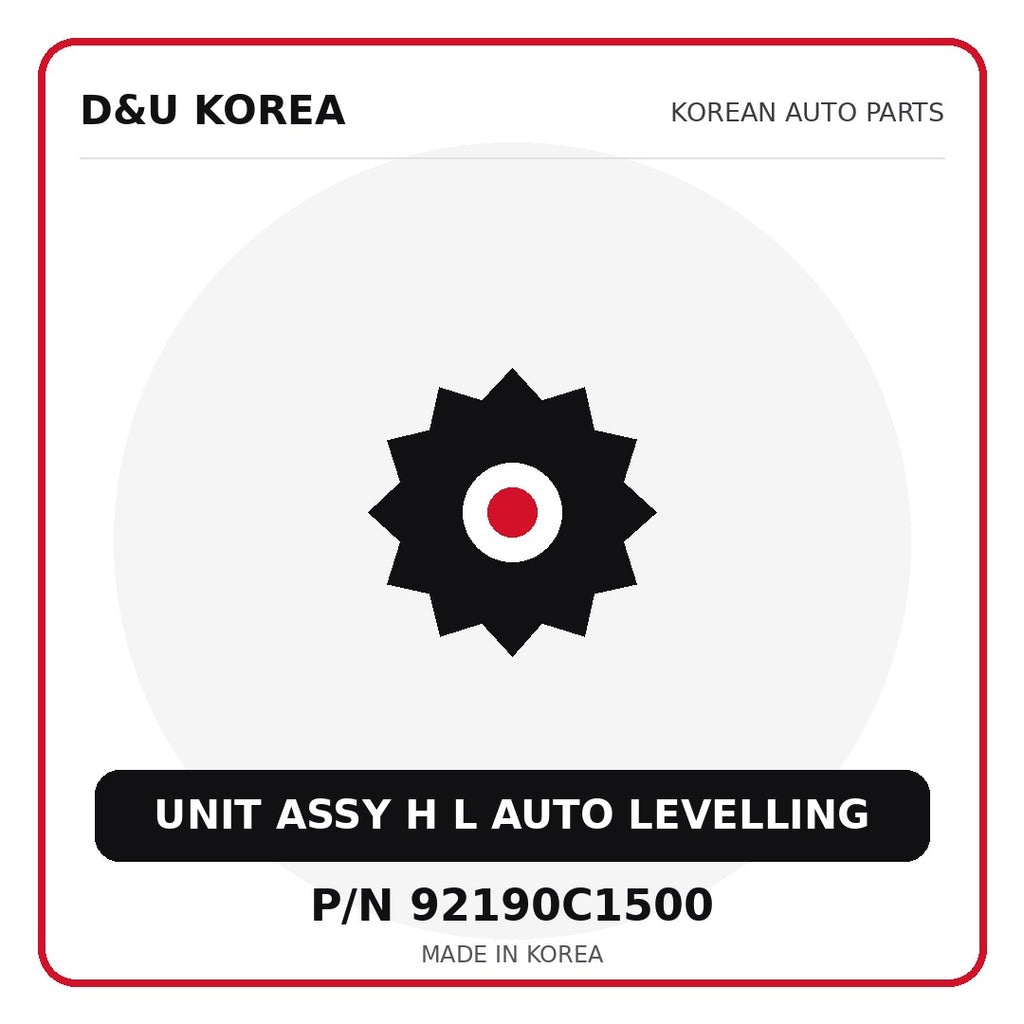 Genuine Mobis UNIT ASSY H L AUTO LEVELLING 92190C1500 for Korean vehicles | D&U Korea