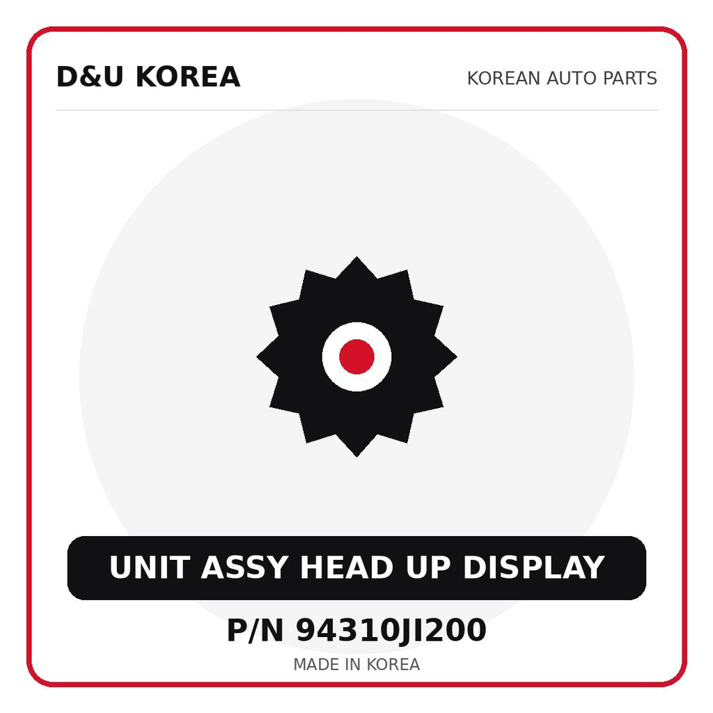 Genuine Mobis UNIT ASSY HEAD UP DISPLAY 94310JI200 - Korean auto parts from D&U Korea