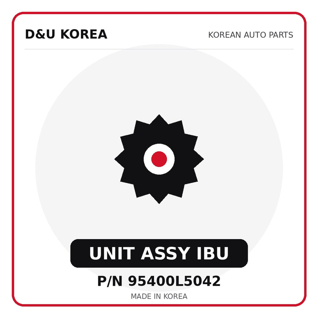 Genuine Mobis UNIT ASSY IBU 95400L5042 for Korean vehicles | D&U Korea