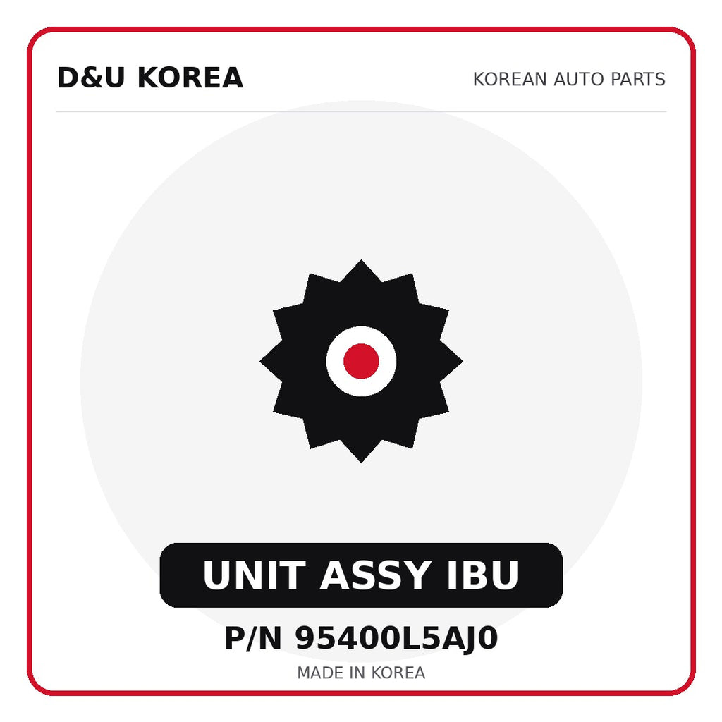 Genuine Mobis UNIT ASSY IBU 95400L5AJ0 for Korean vehicles | D&U Korea