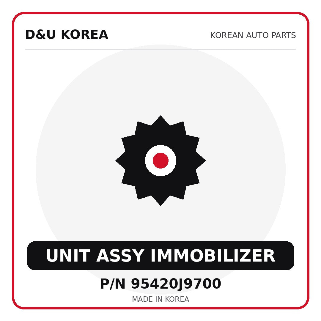 Genuine Mobis UNIT ASSY IMMOBILIZER 95420J9700 - Korean auto parts from D&U Korea