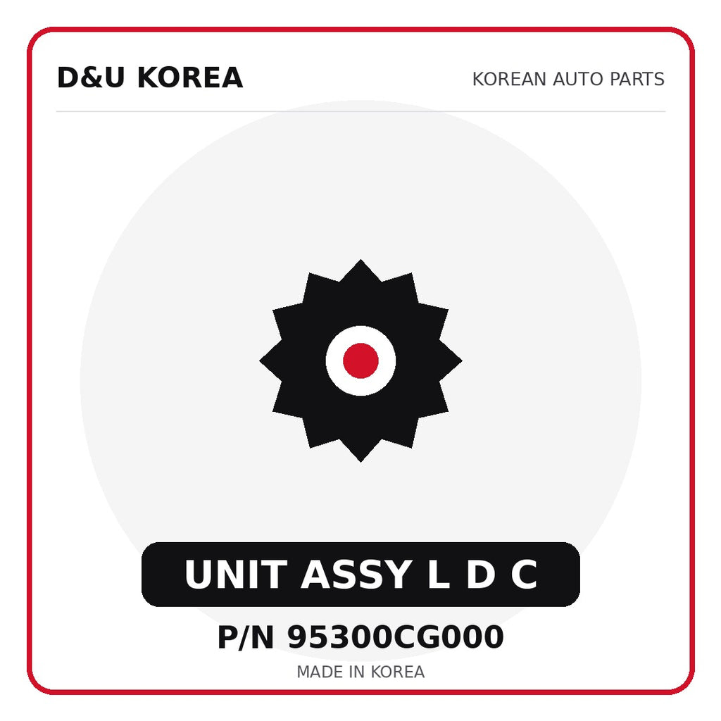 Genuine Mobis UNIT ASSY L D C 95300CG000 for Korean vehicles | D&U Korea