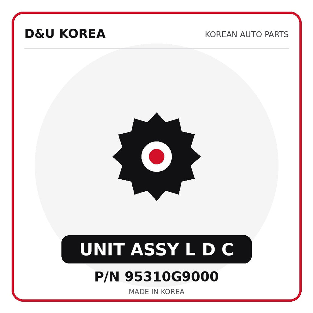 Genuine Mobis UNIT ASSY L D C 95310G9000 for Korean vehicles | D&U Korea