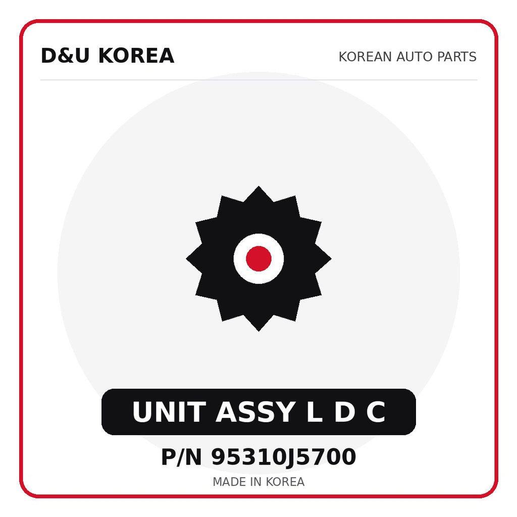 Genuine Mobis UNIT ASSY L D C 95310J5700 - Korean auto parts from D&U Korea