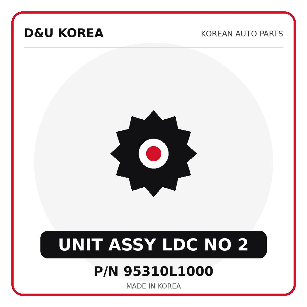 Genuine Mobis UNIT ASSY LDC NO 2 95310L1000 - Korean auto parts from D&U Korea