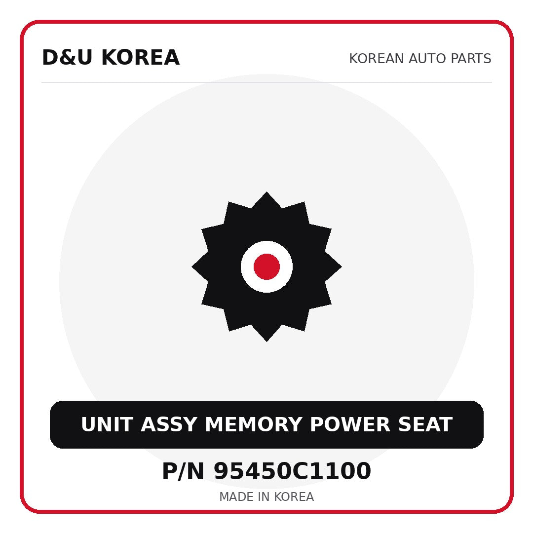 Genuine Mobis UNIT ASSY MEMORY POWER SEAT 95450C1100 - Korean auto parts from D&U Korea