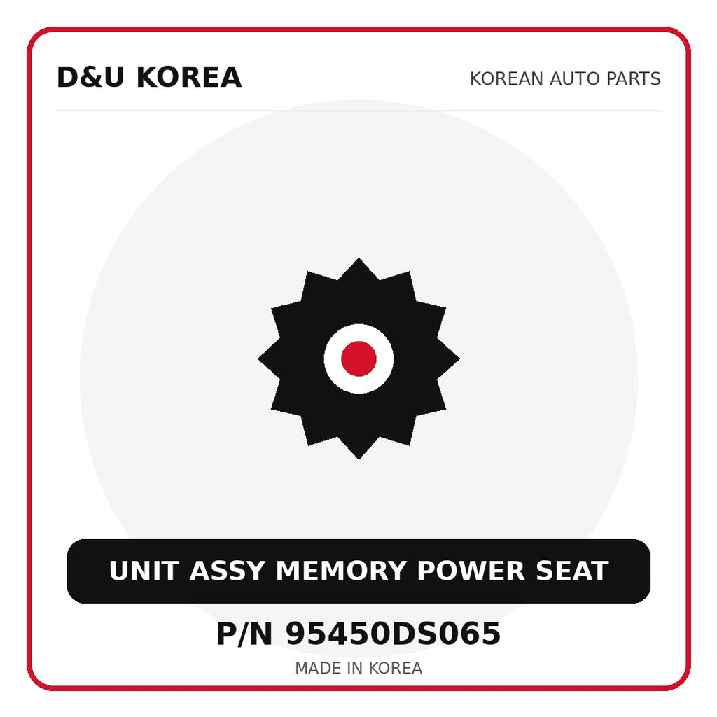 Genuine Mobis UNIT ASSY MEMORY POWER SEAT 95450DS065 - Korean auto parts from D&U Korea
