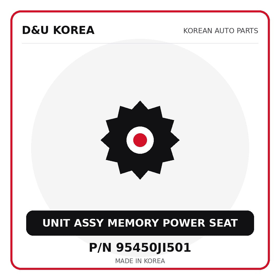 Genuine Mobis UNIT ASSY MEMORY POWER SEAT 95450JI501 - Korean auto parts from D&U Korea