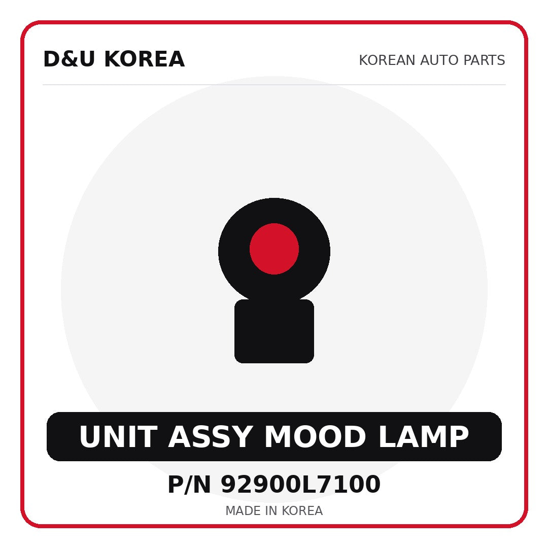 Genuine Mobis UNIT ASSY MOOD LAMP 92900L7100 - Korean auto parts from D&U Korea