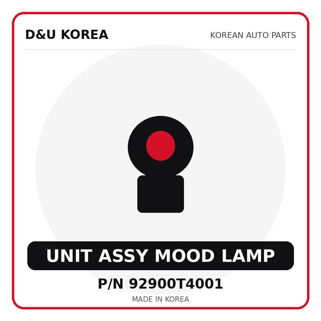 Genuine Mobis UNIT ASSY MOOD LAMP 92900T4001 - Korean auto parts from D&U Korea