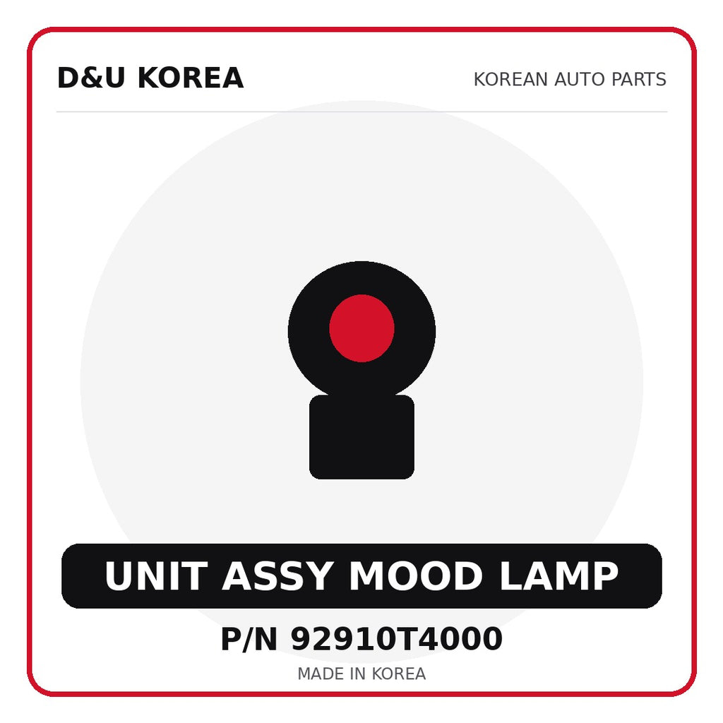Genuine Mobis UNIT ASSY MOOD LAMP 92910T4000 - Korean auto parts from D&U Korea