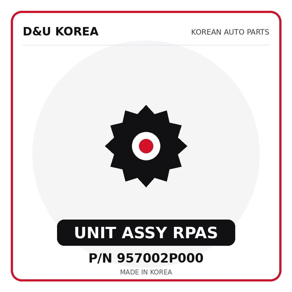 Genuine Mobis UNIT ASSY RPAS 957002P000 - Korean auto parts from D&U Korea