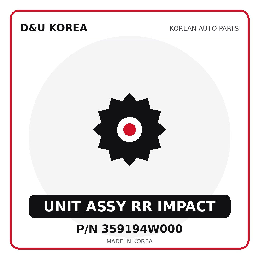 Genuine Mobis UNIT ASSY RR IMPACT 359194W000 for Korean vehicles | D&U Korea