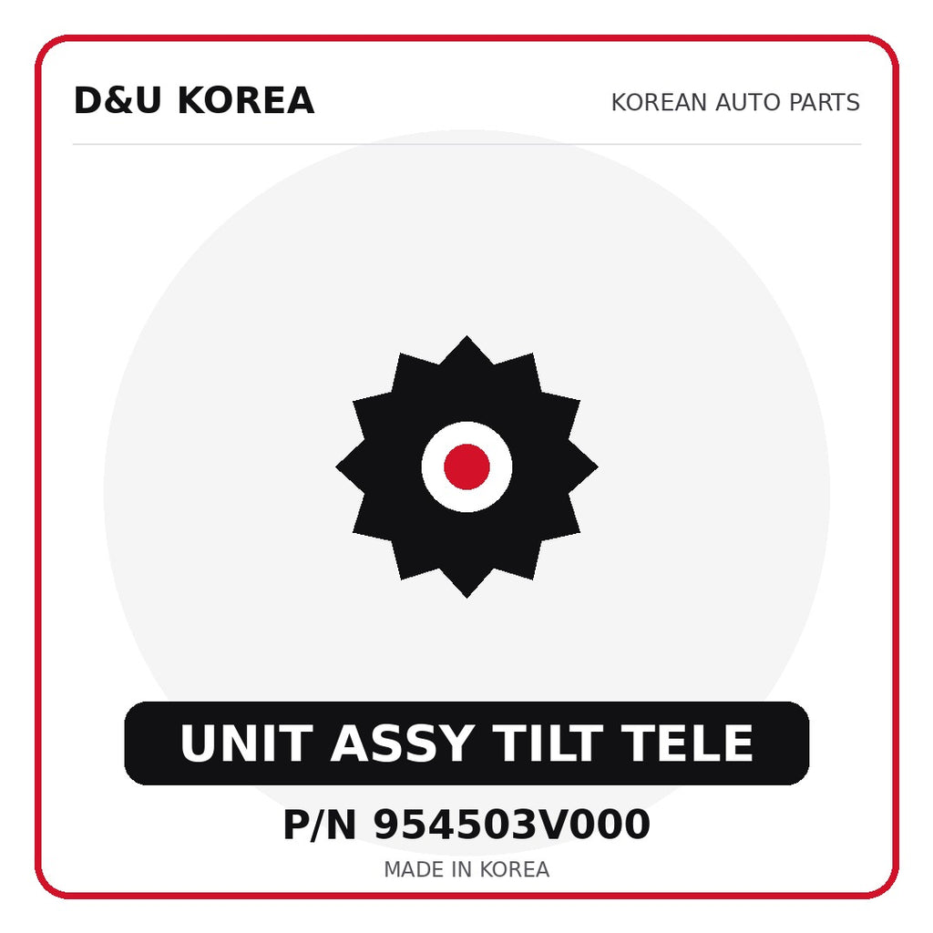 Genuine Mobis UNIT ASSY TILT TELE 954503V000 for Korean vehicles | D&U Korea