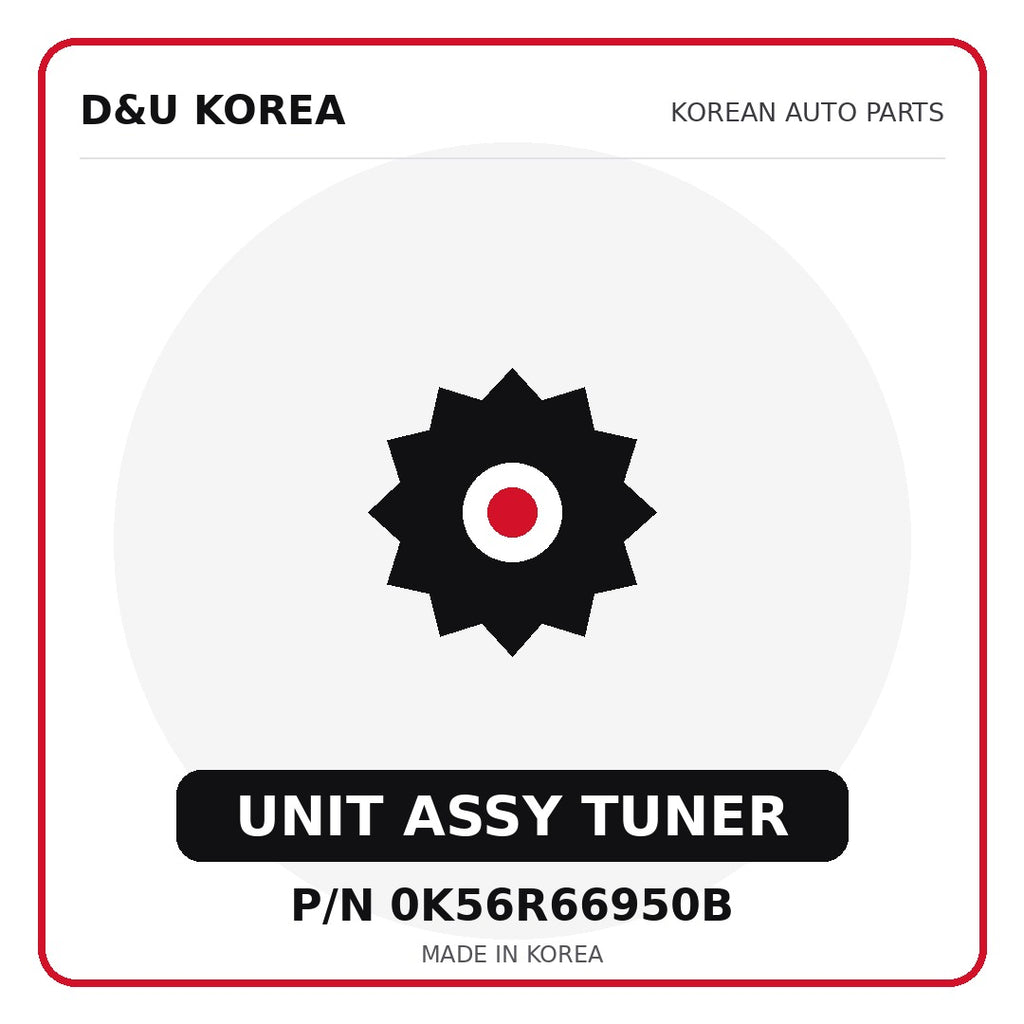 Genuine Mobis UNIT ASSY TUNER 0K56R66950B - Korean auto parts from D&U Korea