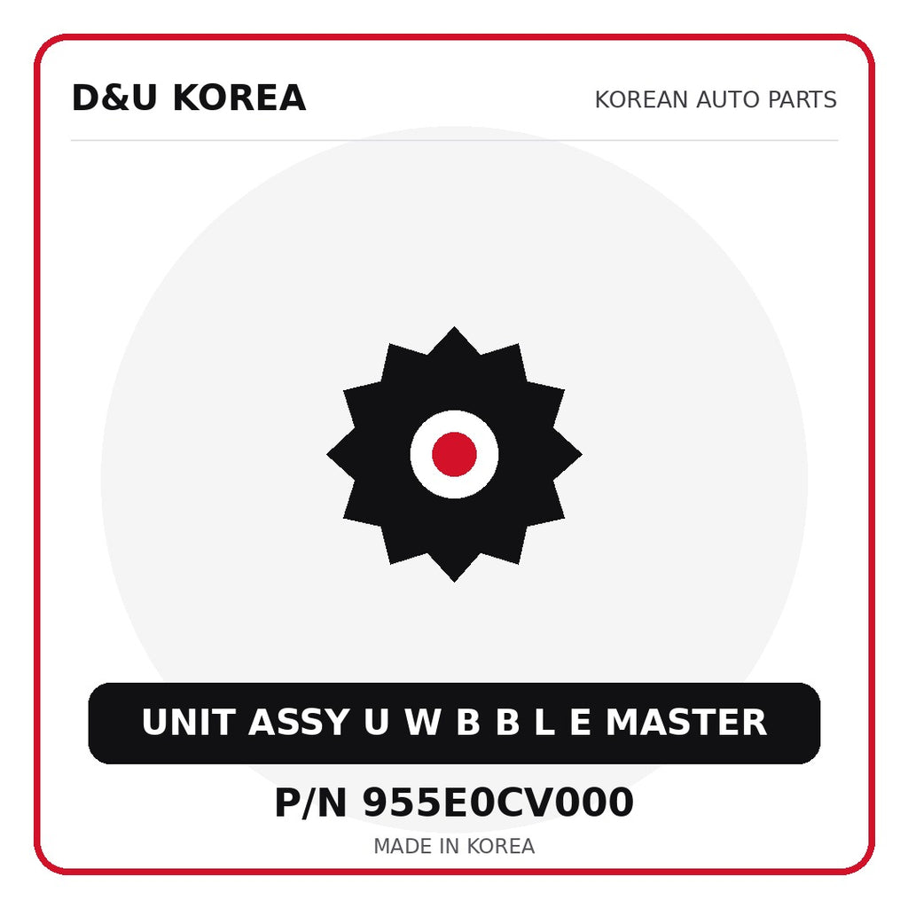 Genuine Mobis UNIT ASSY U W B B L E MASTER 955E0CV000 - Korean auto parts from D&U Korea
