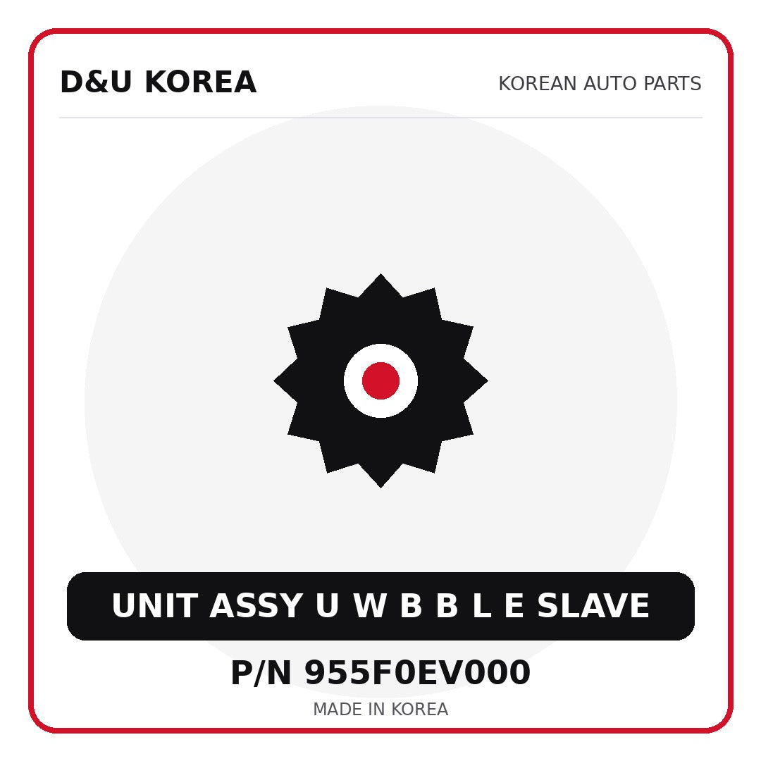 Genuine Mobis UNIT ASSY U W B B L E SLAVE 955F0EV000 - Korean auto parts from D&U Korea