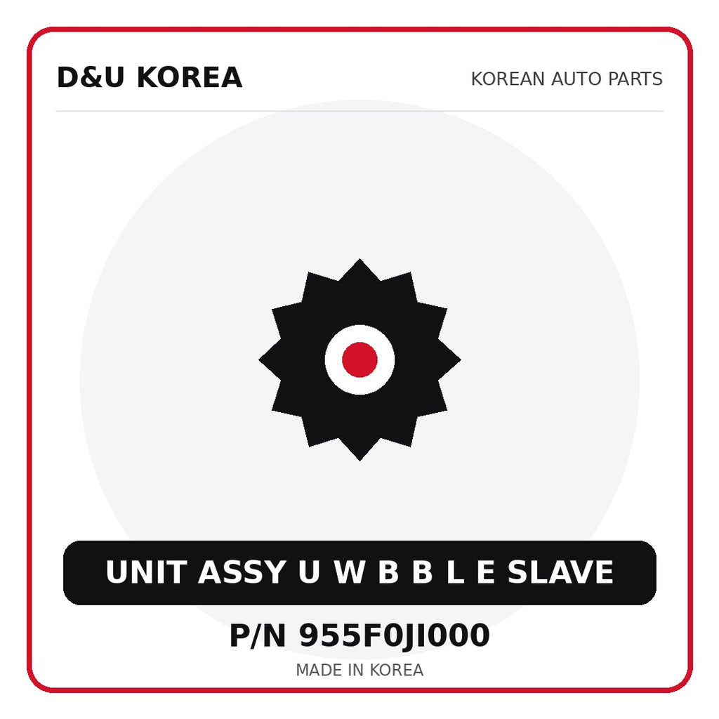 Genuine Mobis UNIT ASSY U W B B L E SLAVE 955F0JI000 for Korean vehicles | D&U Korea