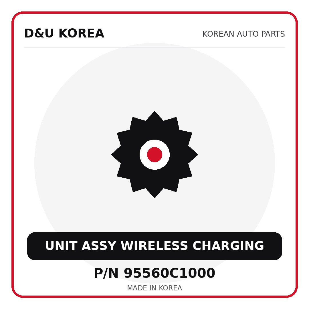 Genuine Mobis UNIT ASSY WIRELESS CHARGING 95560C1000 for Korean vehicles | D&U Korea