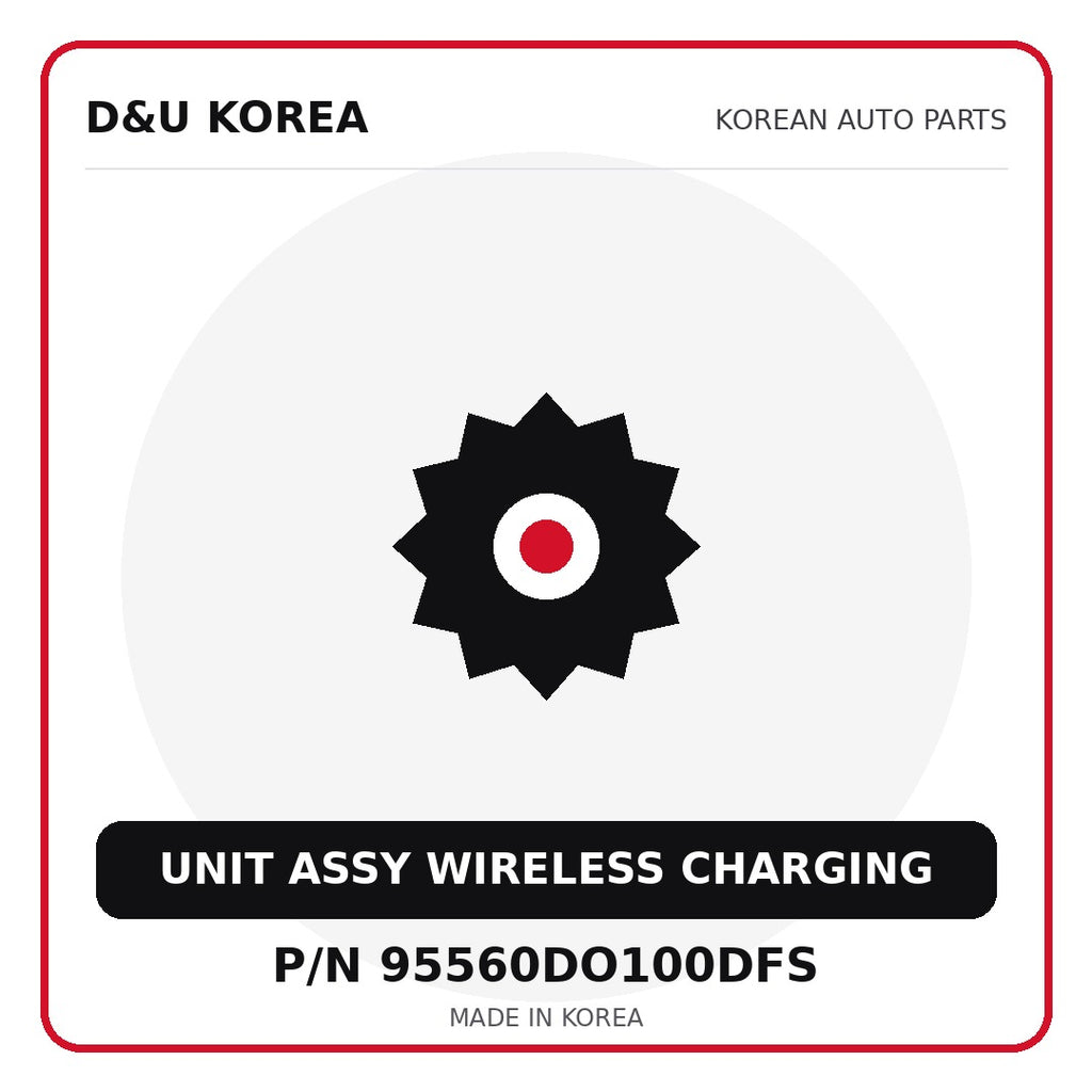 Genuine Mobis UNIT ASSY WIRELESS CHARGING 95560DO100DFS - Korean auto parts from D&U Korea