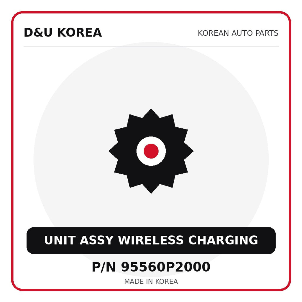 Genuine Mobis UNIT ASSY WIRELESS CHARGING 95560P2000 for Korean vehicles | D&U Korea