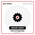 Genuine Mobis VALVE ASSY 577161F000 - Korean auto parts from D&U Korea