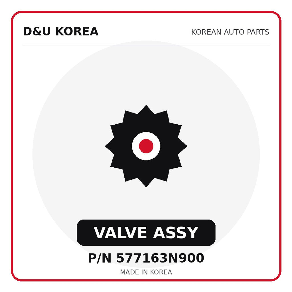 Genuine Mobis VALVE ASSY 577163N900 for Korean vehicles | D&U Korea