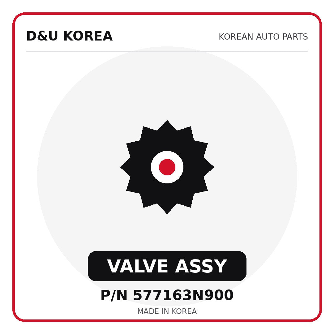 Genuine Mobis VALVE ASSY 577163N900 for Korean vehicles | D&U Korea