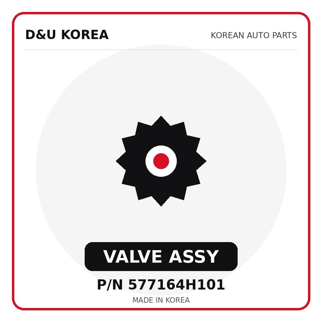 Genuine Mobis VALVE ASSY 577164H101 - Korean auto parts from D&U Korea