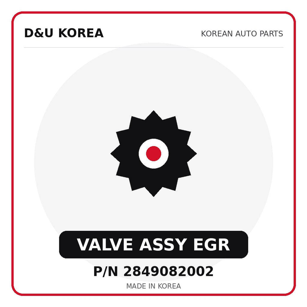 Genuine Mobis VALVE ASSY EGR 2849082002 for Korean vehicles | D&U Korea
