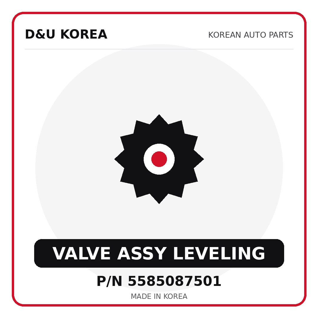 Genuine Mobis VALVE ASSY LEVELING 5585087501 - Korean auto parts from D&U Korea