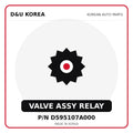 Genuine Mobis VALVE ASSY RELAY D595107A000 for Korean vehicles | D&U Korea