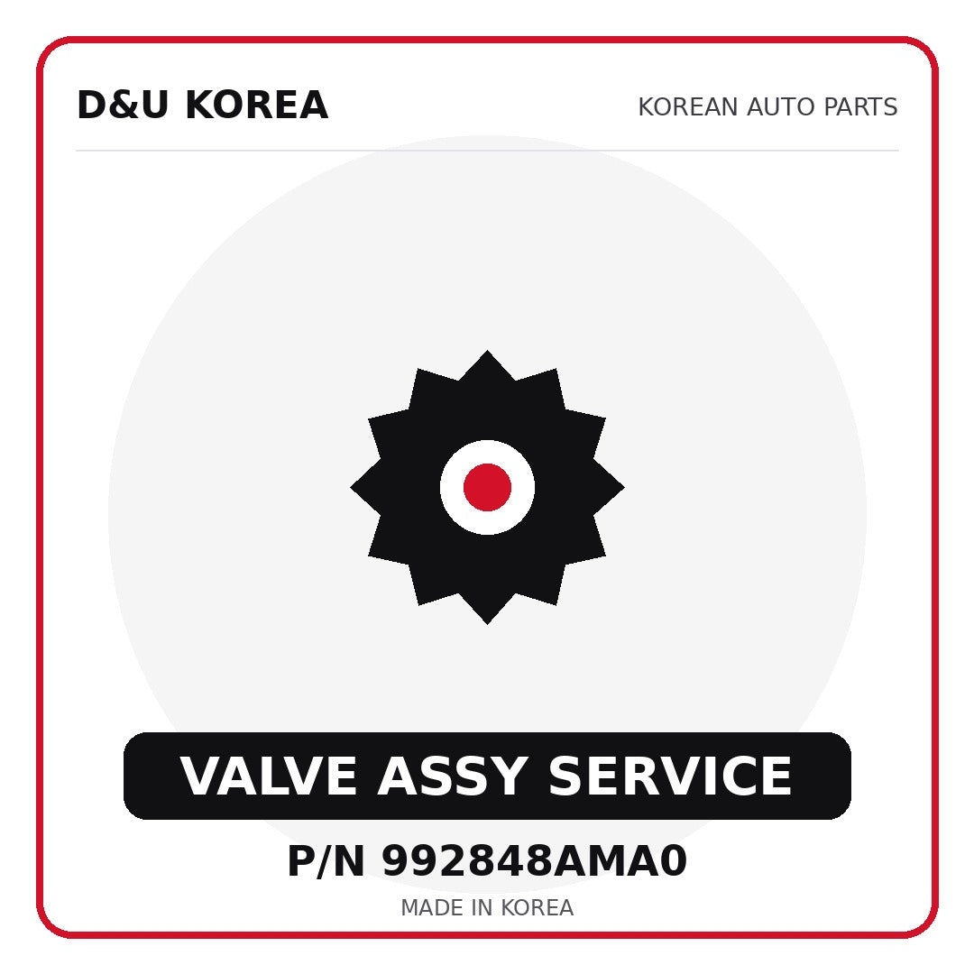 Genuine Mobis VALVE ASSY SERVICE 992848AMA0 for Korean vehicles | D&U Korea