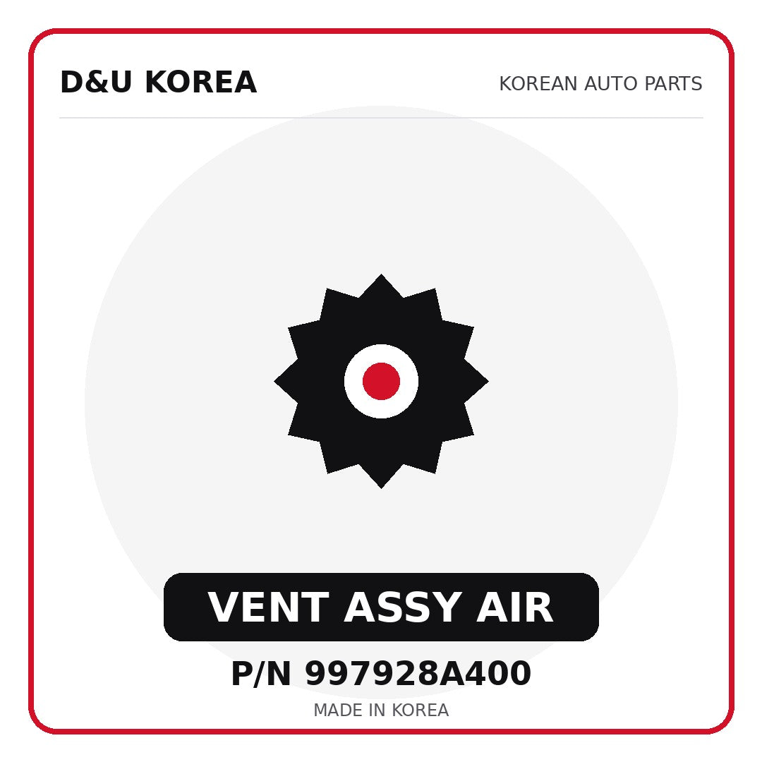 Genuine Mobis VENT ASSY AIR 997928A400 for Korean vehicles | D&U Korea