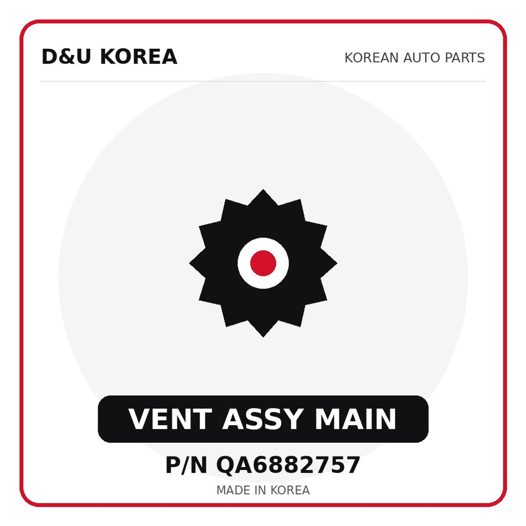 Genuine Mobis VENT ASSY MAIN QA6882757 for Korean vehicles | D&U Korea
