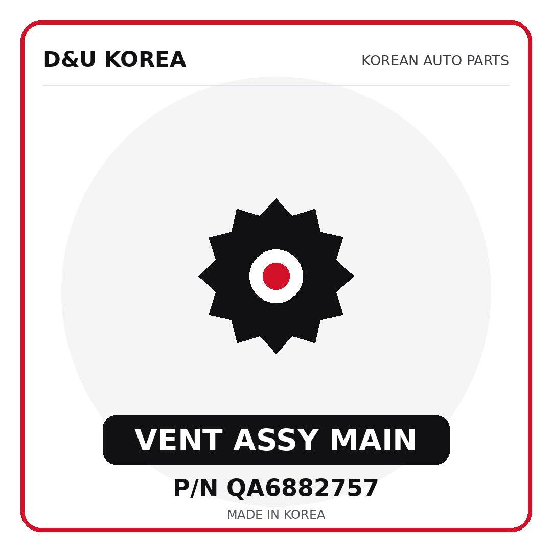 Genuine Mobis VENT ASSY MAIN QA6882757 for Korean vehicles | D&U Korea