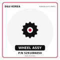 Genuine Mobis WHEEL ASSY 5291086050 - Korean auto parts from D&U Korea