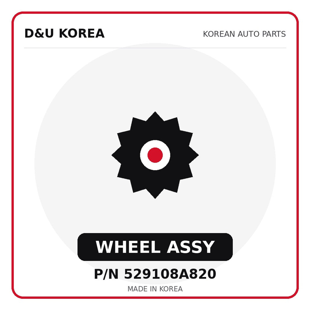 Genuine Mobis WHEEL ASSY 529108A820 for Korean vehicles | D&U Korea