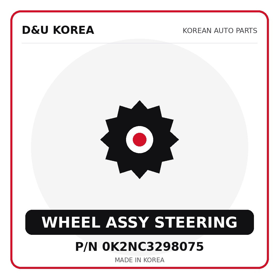 Genuine Mobis WHEEL ASSY STEERING 0K2NC3298075 for Korean vehicles | D&U Korea