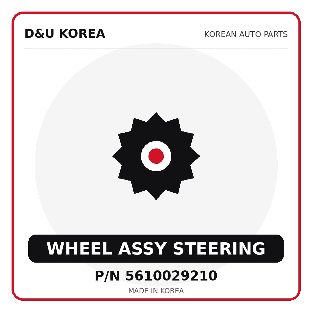 Genuine Mobis WHEEL ASSY STEERING 5610029210 - Korean auto parts from D&U Korea