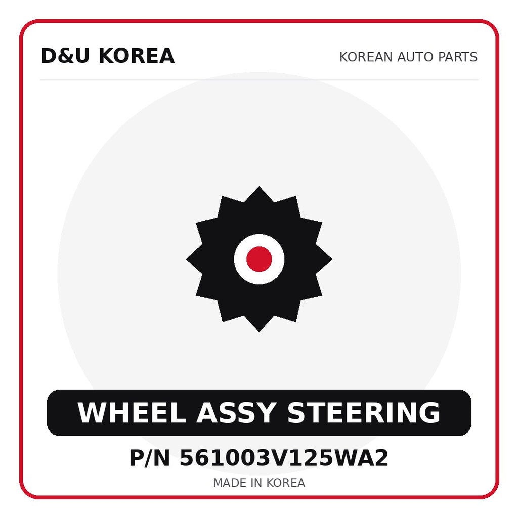 Genuine Mobis WHEEL ASSY STEERING 561003V125WA2 - Korean auto parts from D&U Korea